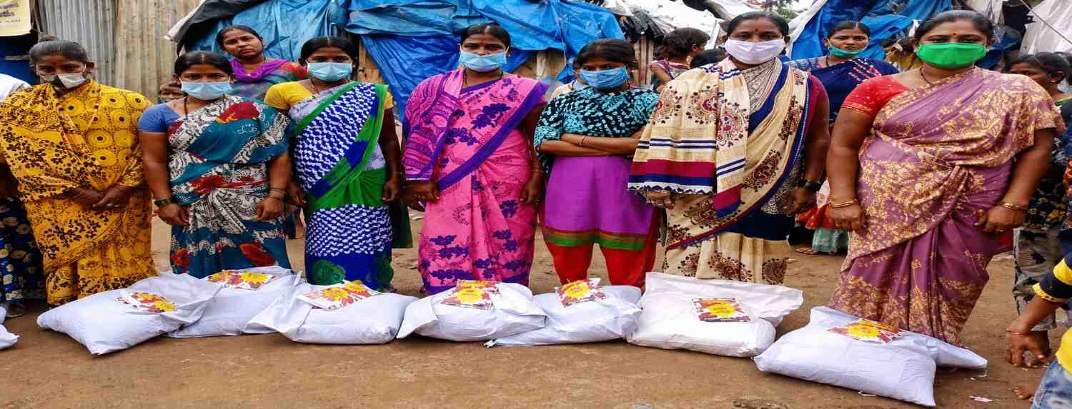 Emergency relief food distribution supporting vulnerable families during crisis by Indbharat Global Foundation